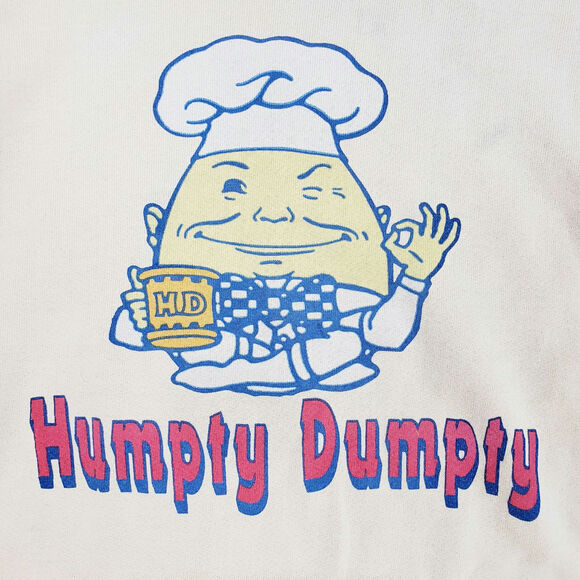 Vintage 80's Soffe Sweats Humpty Dumpty Crewneck Novelty Sweatshirt Adult Medium - Picture 4 of 12